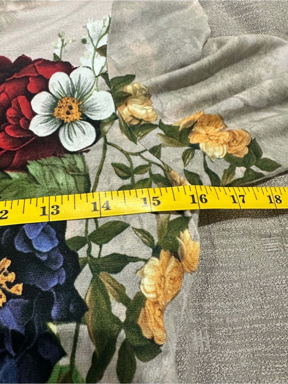 Alice + Olivia Beige Maxi Dress with Green and Burgundy Floral Print - Picture 8 of 8